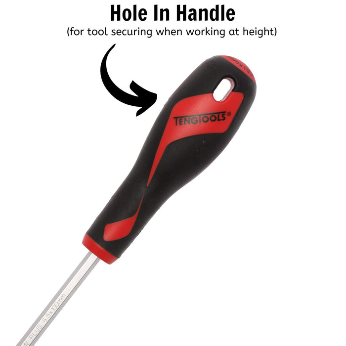 Teng Tools Flat Screwdriver 1.2 x 6.5 x 100mm L Hex Shaft Teng Tools - Town Tools 