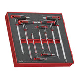 Teng Tools T-Handle Ball Point Hex Key Set FOAM2 7 Pieces