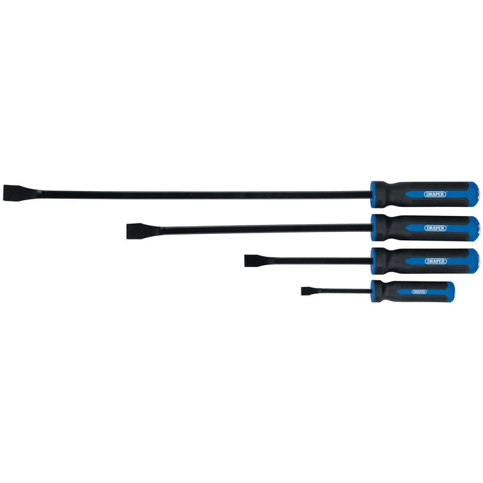 Draper 'Pound Thru' Soft Grip Pry Bar Set (4 Piece) - PB/SET/SG4