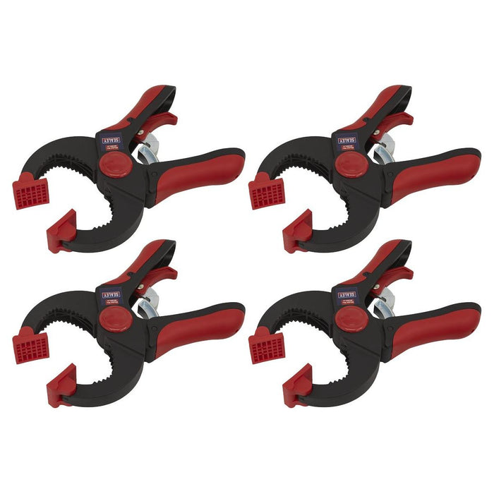 Sealey Ratchet Clamp 45mm 4pc Set RC504 Sealey - Town Tools 