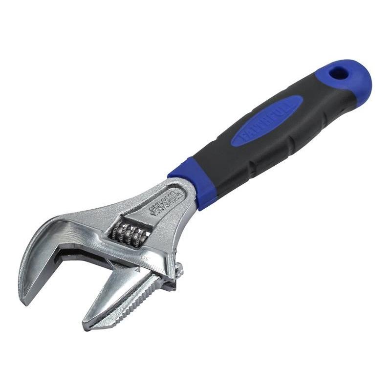 Faithfull Wide Mouth Adjustable Spanner 200mm Faithfull - Town Tools