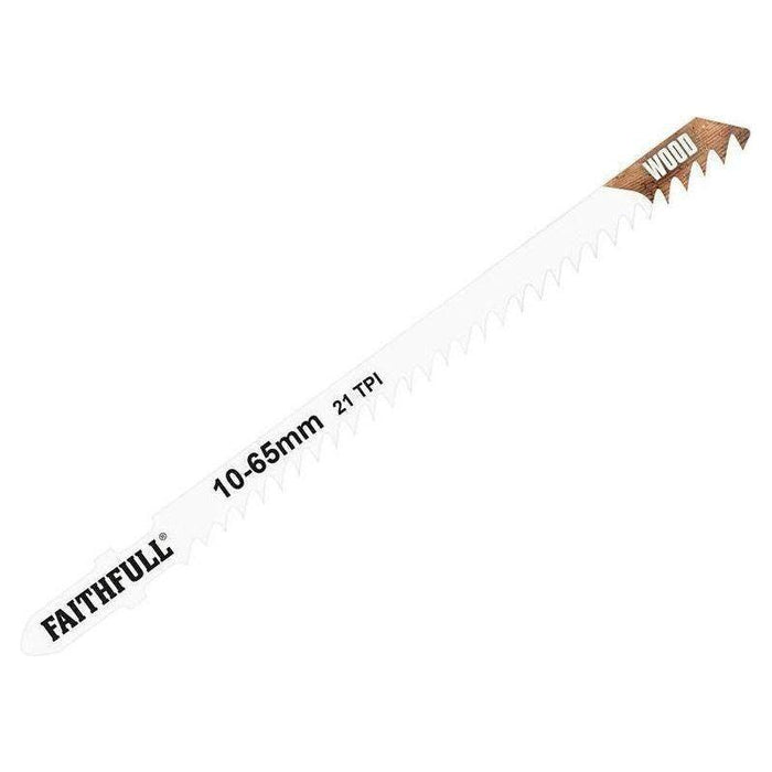Faithfull Wood Jigsaw Blades Pack of 5 T301CD Faithfull - Town Tools