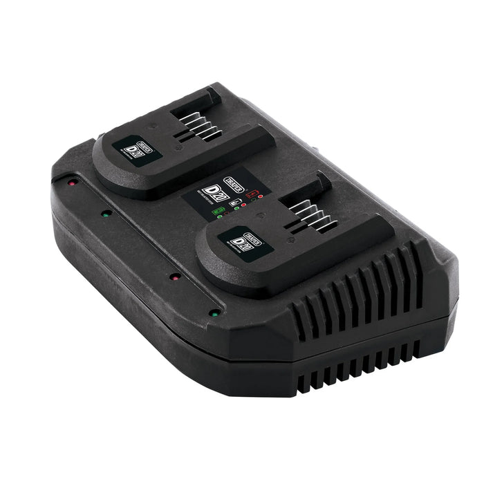 D20 20V Li-ion Fast Twin Battery Charger, 2 x 3.5A - D20TBCF
