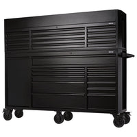 Draper Bunker 25 Drawer Combined Roller Cabinet and Tool Chest, 72", Black