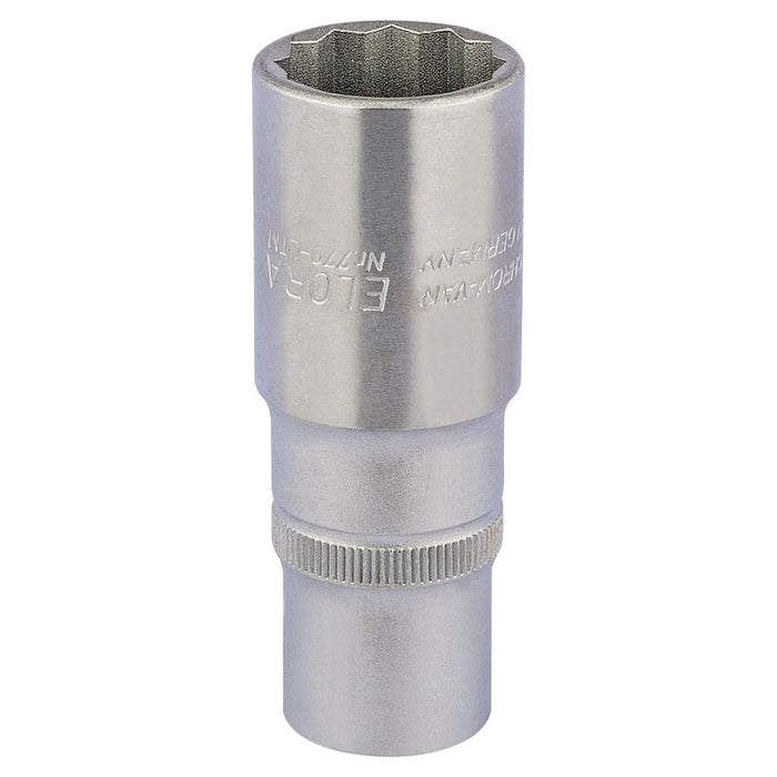 Draper Elora Deep Bi-Hexagon Socket, 1/2" Sq. Dr., 22mm 11936 Draper - Town Tools 