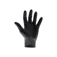 Scan Black Heavy-Duty Nitrile Disposable Gloves Large Size 8 (Box of 100)