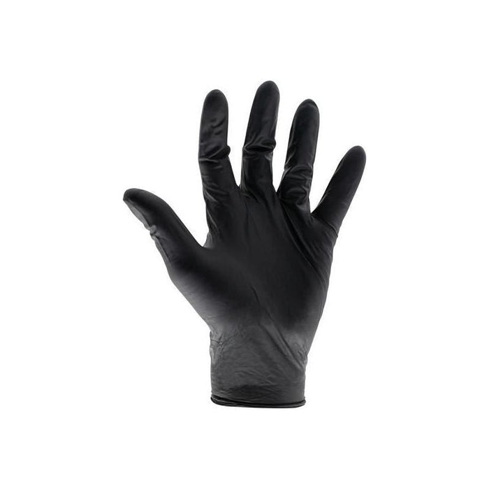 Scan Black Heavy-Duty Nitrile Disposable Gloves Large Size 8 (Box of 100) Scan - Town Tools