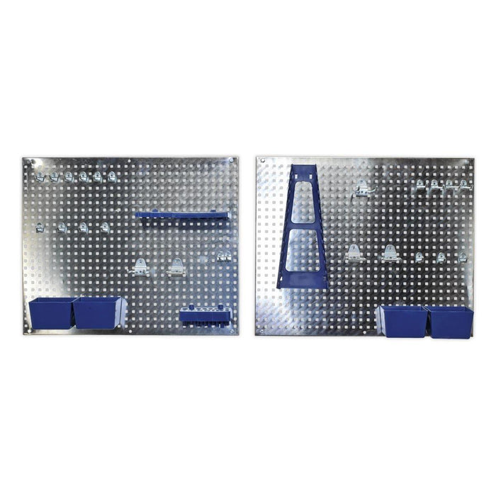 Sealey Wall Storage Pegboard Set 34pc S01102 Sealey - Town Tools 