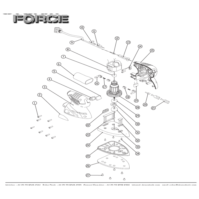 Draper Base Plate Assembly for Power Tools