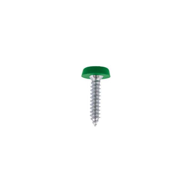 Connect Number Plate Screw Green No 10 x 3/4 100pc 31556 Tool Connection - Town Tools 