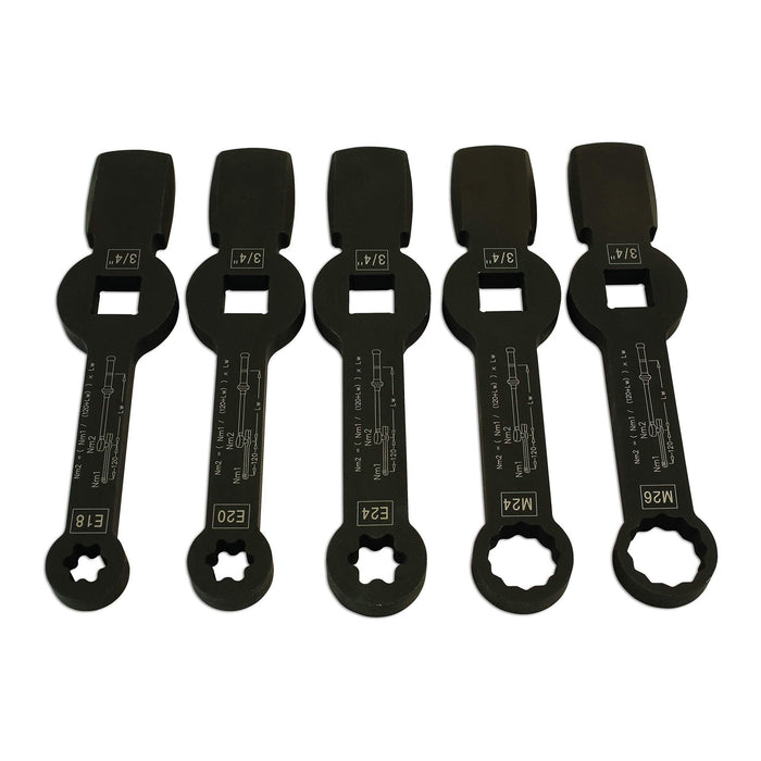 Laser Brake Caliper Wrench Set 5pc - for HGV 7160 Laser - Town Tools 