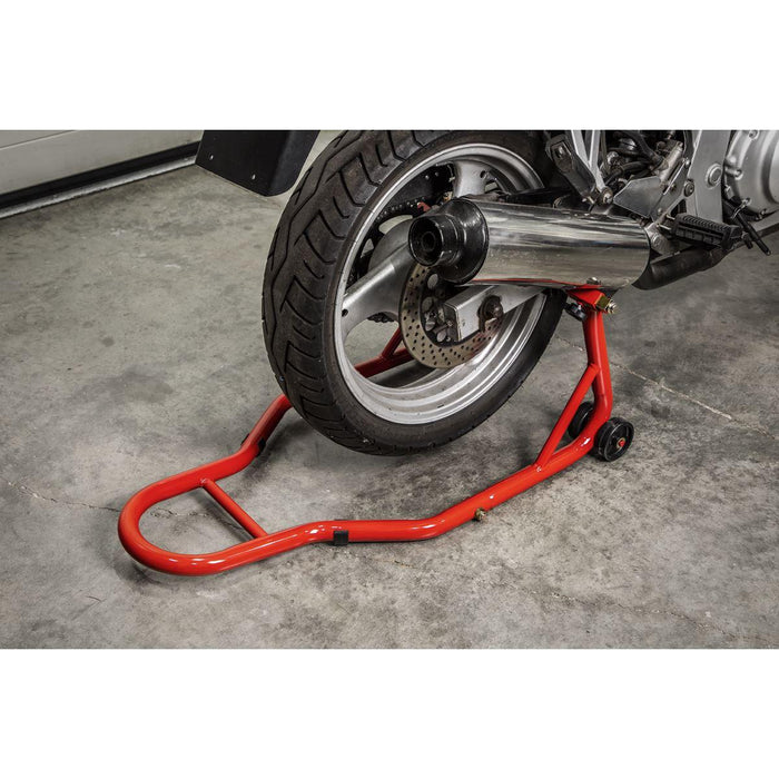 Sealey Universal Rear Paddock Stand with Rubber Supports RPS2KD Sealey - Town Tools 