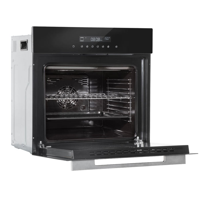 Baridi Integrated Fan-Assisted Electric Oven 60cm 72L Capacity - Black