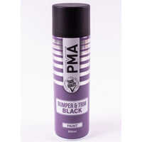 4x Autotek Professional Black Bumper and Trim 500ml Spray Paint High Coverage