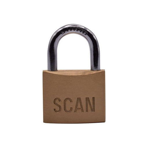 Scan Brass Padlock 40mm Scan - Town Tools