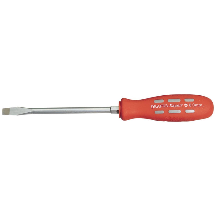 Draper Plain Slot Flared Tip Mechanic's Screwdriver, 150 x 8mm (Sold Loose) Draper - Town Tools 