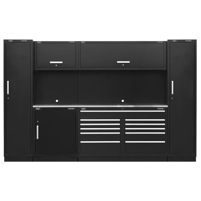 Sealey Premier Premier Storage System with Stainless Worktop 3.55m APMSCOMBO7SS Sealey Premier - Town Tools 