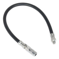 Sealey Rubber Delivery Hose with 4-Jaw Connector Flexible 450mm 1/8"BSP Gas