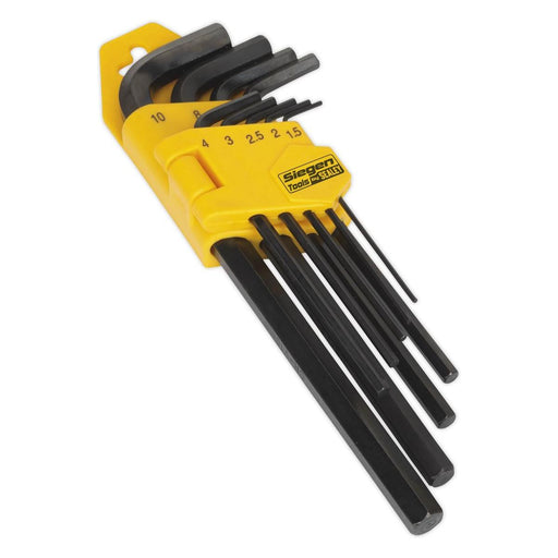 Sealey Hex Key Set 9pc Long Metric S01091 Siegen by Sealey - Town Tools 