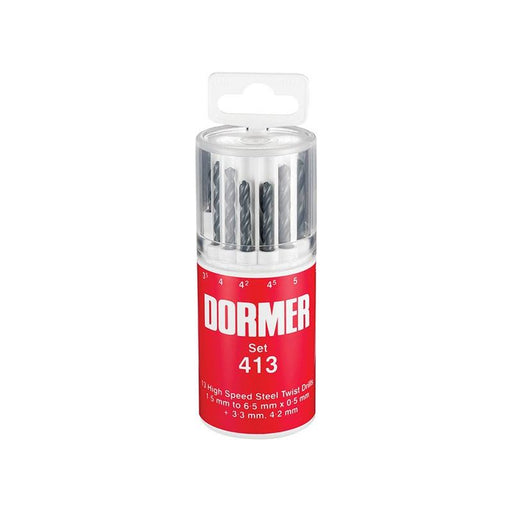 Dormer A191 No.413 Metric HSS Drill Set of 13 1.5-6.5 x 0.5mm Dormer - Town Tools