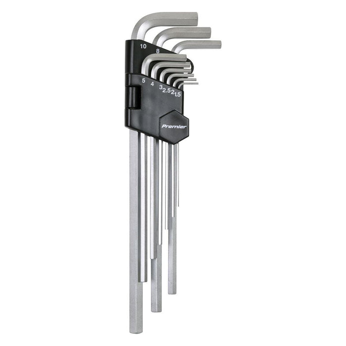 Sealey Hex Key Set 9pc Extra-Long Metric AK7137 Sealey - Town Tools 