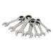 Silverline Stubby Ratchet Spanner Set 7pce 8 - 19mm Silverline - Town Tools 