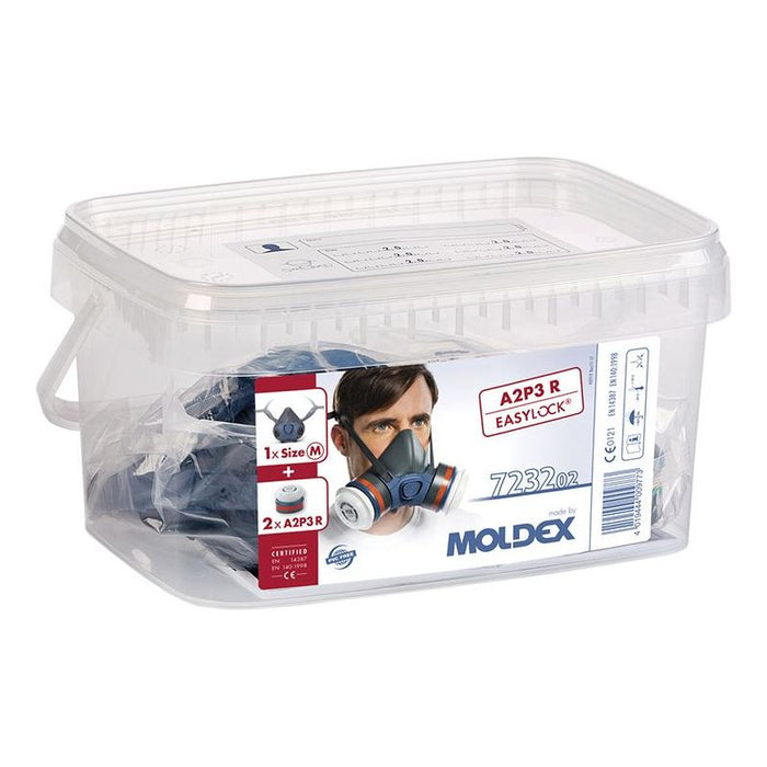 Moldex Series 7000 Half Mask (Medium) + 2 x A2P3 R Filters + Storage Box Moldex - Town Tools