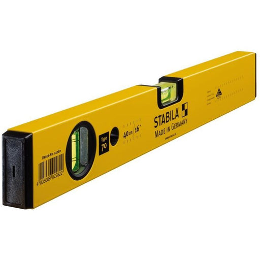 Stabila 70-40 Single Plumb Spirit Level 2 Vial 40cm Stabila - Town Tools
