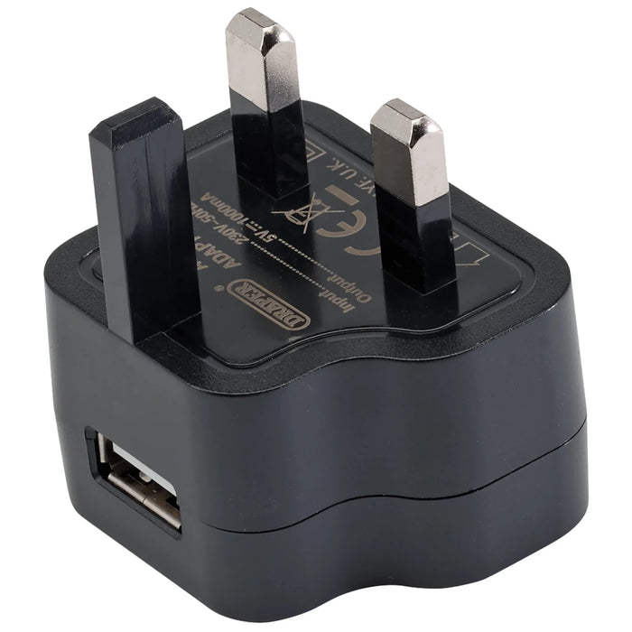 Draper 230V USB Charger, 1 Amp - AUSB(UK)