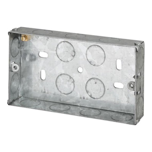 Dencon Metal Back Box 2-Gang 25mm Dencon - Town Tools