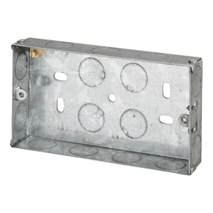 Dencon Metal Back Box 2-Gang 25mm Dencon - Town Tools