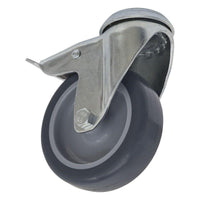 Sealey Castor Wheel Bolt Hole Swivel with Total Lock75mm SCW275SBL