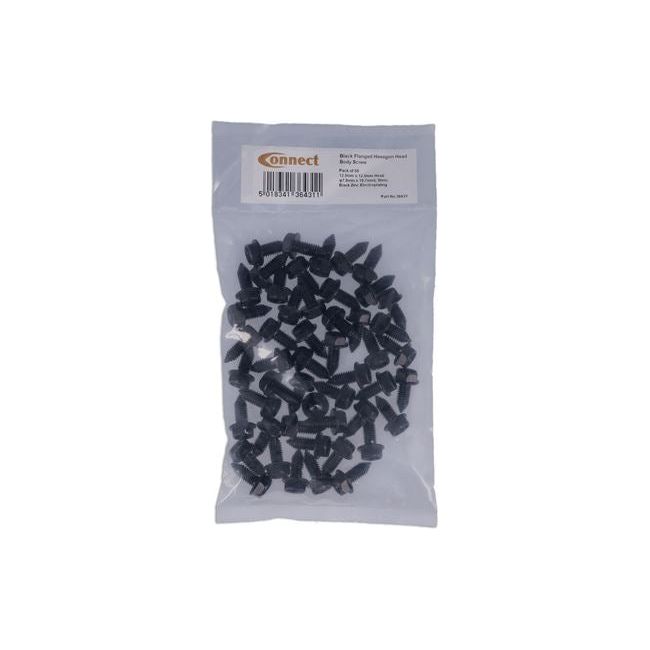 Connect Black Hex-Head Body Screw with Washer - Universal 50pc 36431 Tool Connection - Town Tools 