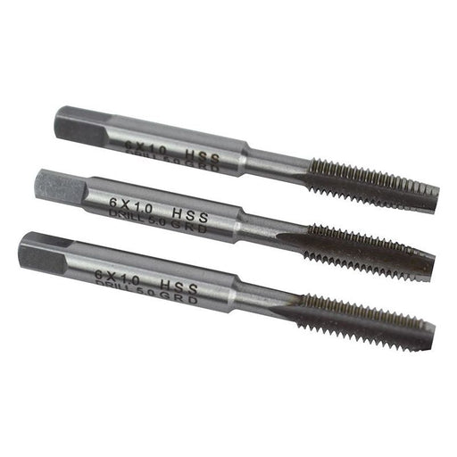 Faithfull HSS Straight Flute Tap Set M6 x 1.0, 3 Piece Faithfull - Town Tools