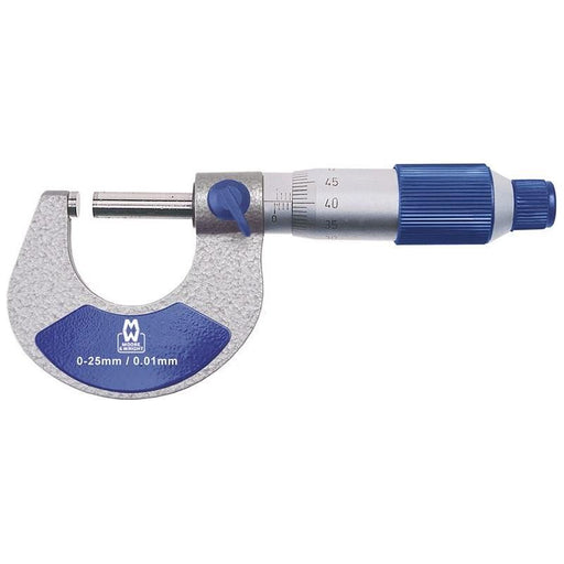 Moore & Wright MW200-01 Analogue External Micrometer 0-25mm/0.01mm Moore & Wright - Town Tools