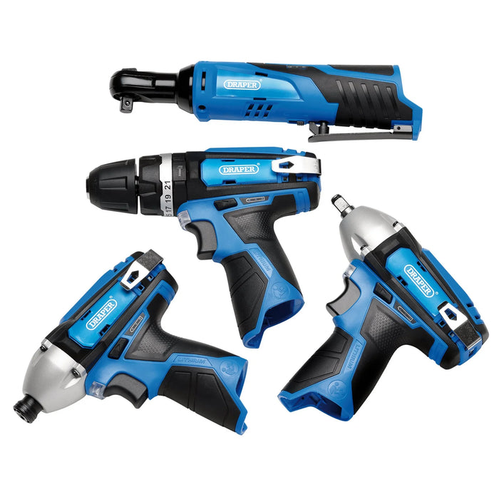 Draper 12V Drill Drive and Ratchet Interchange Kit II, 2 x 1.5Ah Li-ion