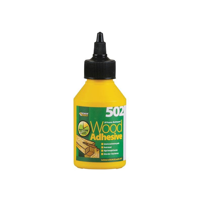 Everbuild Sika 502 All Purpose Weatherproof Wood Adhesive 125ml Everbuild Sika - Town Tools