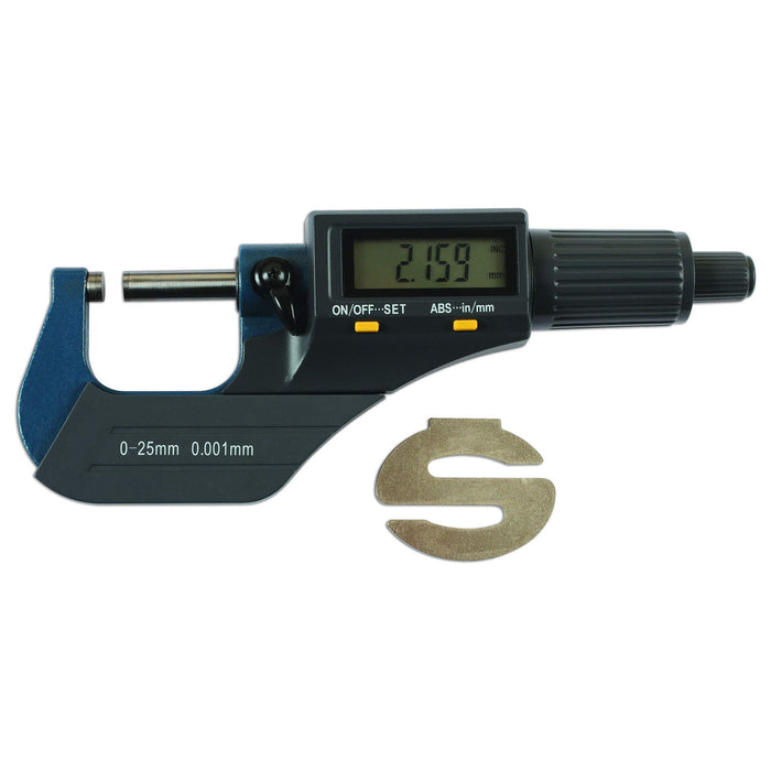 Laser Digital Micrometer 0 - 25mm 6221 Laser - Town Tools 