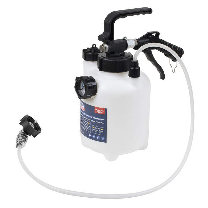 Sealey Pneumatic Brake & Clutch Bleeder 2.5L VS830 Sealey - Town Tools 