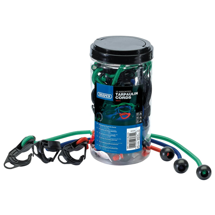 Draper Tarpaulin Cord Set (12 Piece) - TCS/12-B