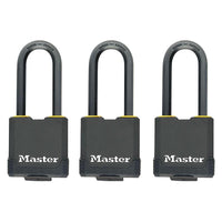 Master Lock Excell™ Weather Tough 45mm Padlock 4-Pin- Keyed Alike x 3