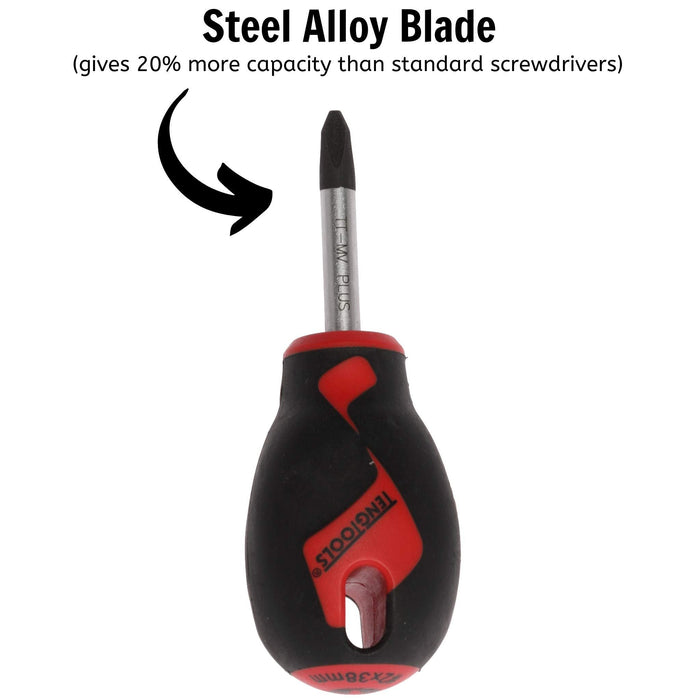 Teng Tools PH Screwdriver PH2 x 38mm XS Teng Tools - Town Tools 
