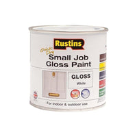 Rustins Quick Dry Small Job Gloss Paint White 250ml