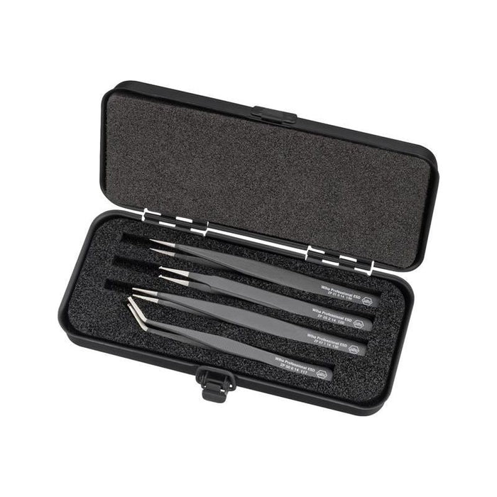 Wiha Professional ESD SMD Tweezer Set, 4 Piece Wiha - Town Tools