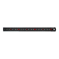 Faithfull Matt Black Stainless Steel Measuring Rule 300mm
