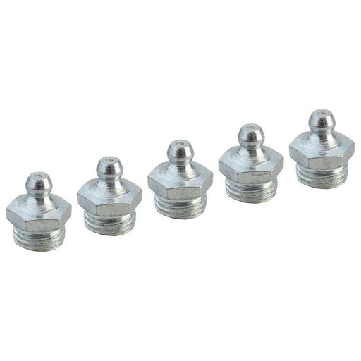 Faithfull Grease Nipple Straight 1/4in BSP (Pack 5) Faithfull - Town Tools