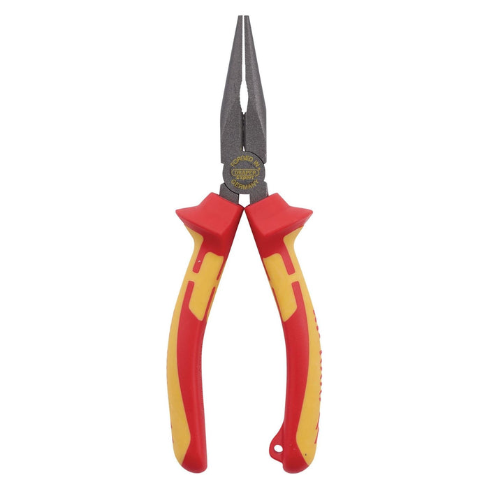 Draper XP1000 VDE Long Nose Pliers, 160mm, Tethered 99067 Draper - Town Tools 