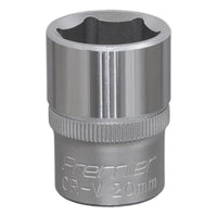 Sealey WallDrive Socket 20mm 1/2"Sq Drive S1220