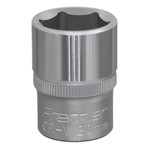 Sealey WallDrive Socket 20mm 1/2"Sq Drive S1220 Sealey - Town Tools 