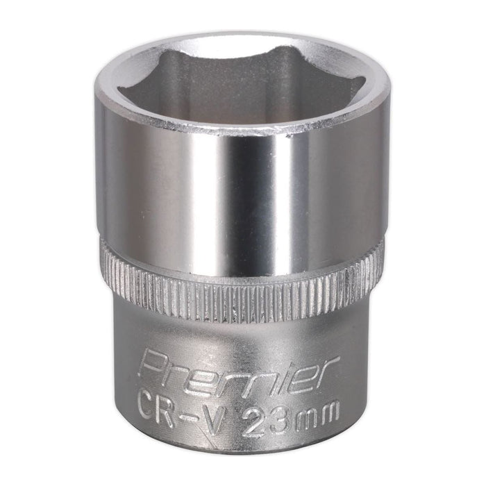 Sealey WallDrive Socket 23mm 1/2"Sq Drive S1223 Sealey - Town Tools 